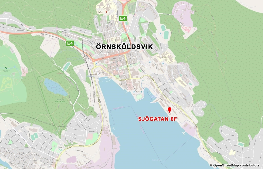 Karta_Örnsköldsvik_Sjögatan-6F_OpenStreetMap