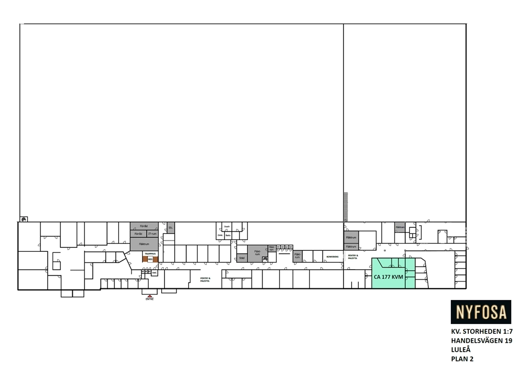 Planritning - 177 kvm - Handelsvägen 19