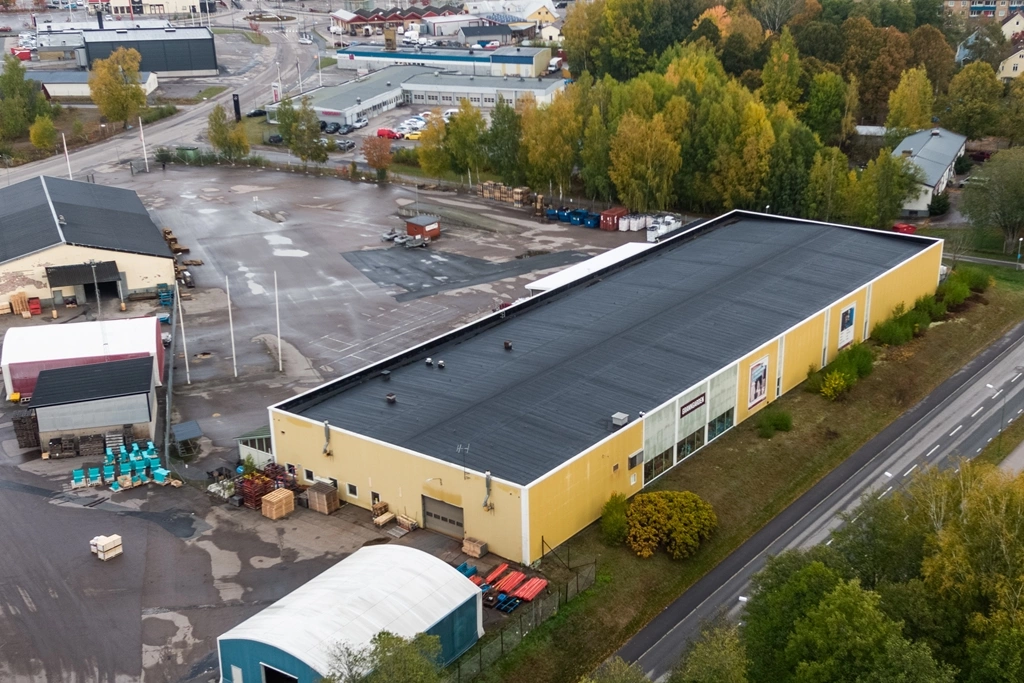 Gänget 14 - Drönarbild tagen bakifrån vänster