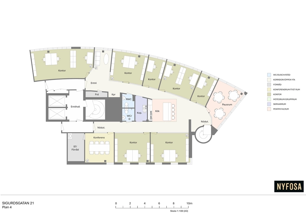 Sigurdsgatan 21 plan 4, 283m²
